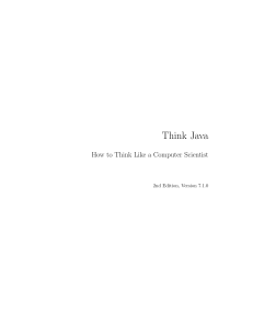 Think Java 2e