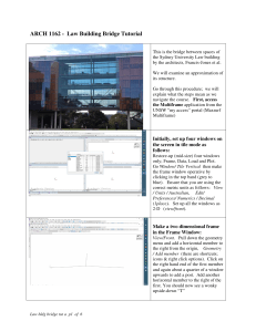 Law Building Bridge Structural Analysis Tutorial