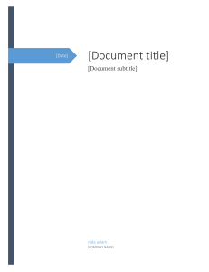 Software project proposal template
