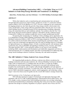 Advanced Building Construction (ABC) – A Not Quite “Easy as 1-2-3”  Initiative to Scale Deep Energy Retrofits and Transform U.S. Buildings