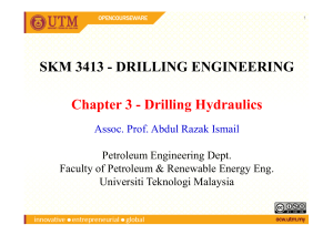 To upload OCW Drilling hydraulics lecture