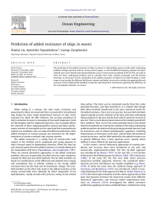 Prediction of added resistance of ships (1)
