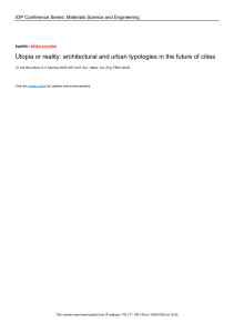 Utopia or reality architectural and urban typologi (1)