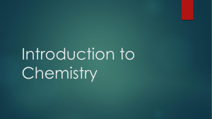 1. Introduction to Chemistry