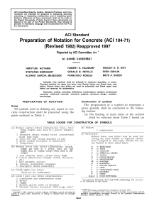 104 71Preparatiion of Notation for Conc.