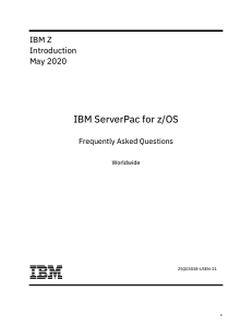 IBM ServerPac for zOS