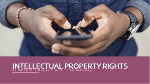 Lesson 3 INTELLECTUAL PROPERTY RIGHTS