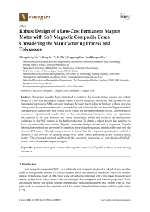 Robust Design of a Low-Cost Permanent Magnet Motor