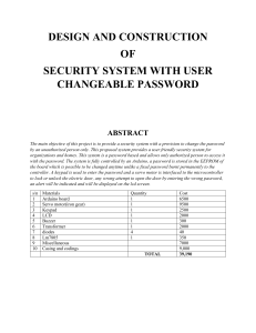 Changeable password