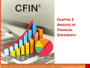 Analyzing Financial Statements and Cashflows