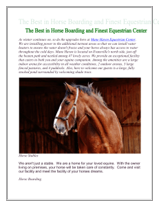 The Best in Horse Boarding and Finest Equestrian Center