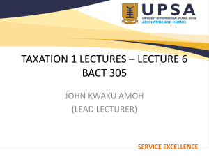 Lecture Six-BACT 305 
