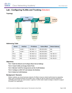 6.2.2.5-Lab-Configuring-VLANs-and-Trunking-solution