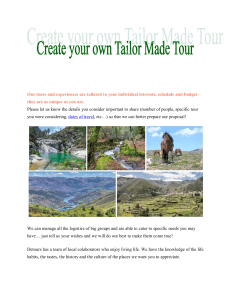 Create your own Tailor Made Tour