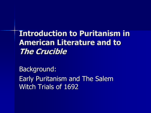 The Puritans-introduction