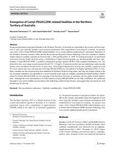 Cumyl-PEGACLONE Fatalities in Northern Territory, Australia