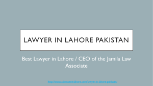 Competent Lawyers in Lahore - Get Services of Legal Cases By Experts