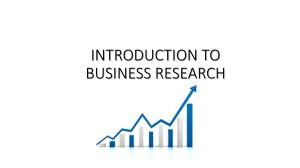 Introduction to research methods