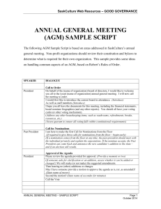 14.10.20.Governance.Annual Meetring Script Sample