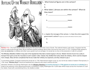 Political Cartoon: Bottling up the Whiskey Rebellion