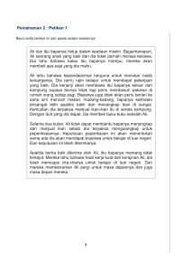 Pemahaman 2 Junior 1 CempakaHome  2004  Lesson 3 19 Sep 19