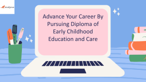 Advance Your Career By Pursuing Diploma of Early Childhood Education and Care-converted
