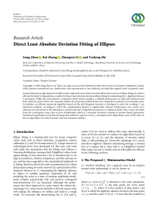 Direct Least Absolute Deviation Fitting of Ellipses