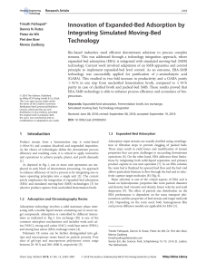 Innovation of Expanded Bed Adsorption by Integrati