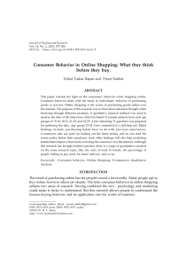 Consumer Behavior in Online Shopping: A Qualitative Analysis