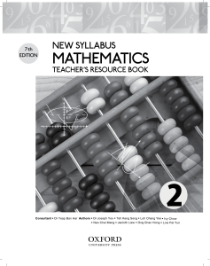 new syllabus mathematics tg 2