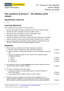 group 2 practical questions aqa a level chem