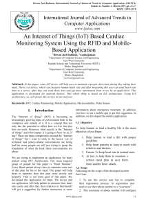 An Internet of Things IoT Based Cardiac