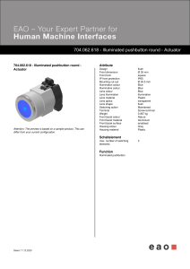 eao 704.062.618 - Illuminated pushbutton round - Actuator