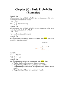 Ch4  Basic Probability (Examples) 