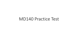 MD140 CA Practice Test