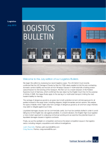 Logistics Bulletin: Legal Cases & Industry Updates