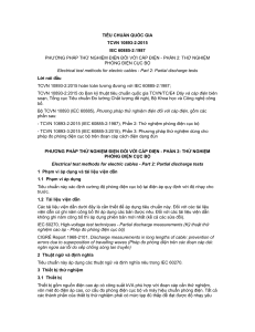 TCVN 10893-2:2015 Partial Discharge Test for Electric Cables