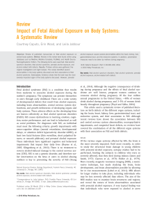 Fetal Alcohol Exposure on Body Systems