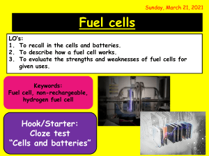 Fuel cells 