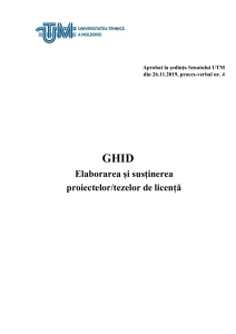 Ghid Elaborare Proiecte/Teze Licență UTM