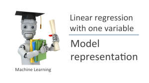 Linear Regression with One Variable