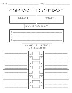 CompareandContrastGraphicOrganizer-1