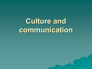 culture and comm