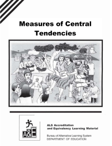 Measures of Central Tendencies