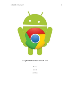 Google Android OS research project