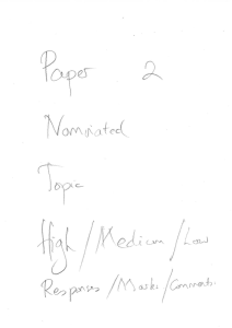 Exampler responsed - Paper 2