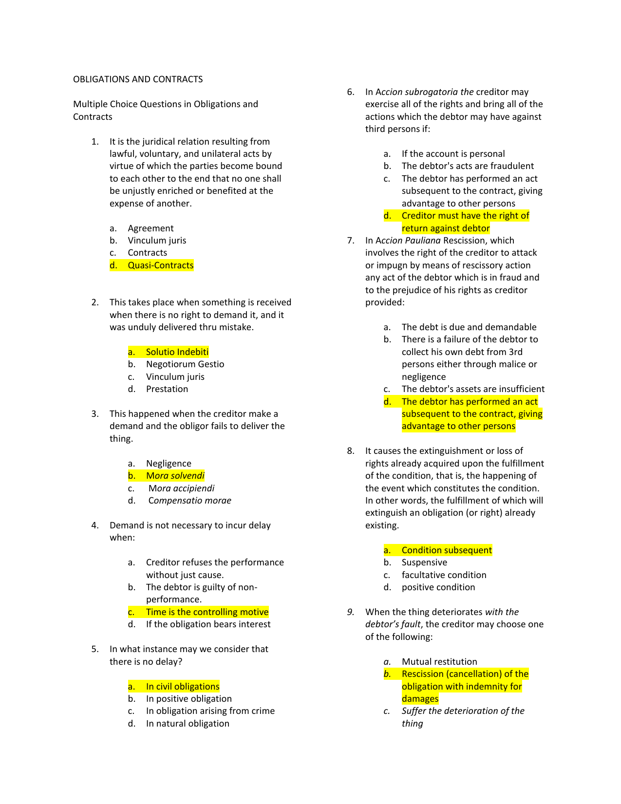 law-on-obligations-and-contracts-multiple-choice