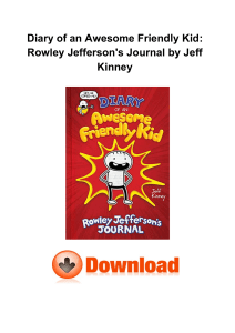Diary Of An Awesome Friendly Kid Rowley