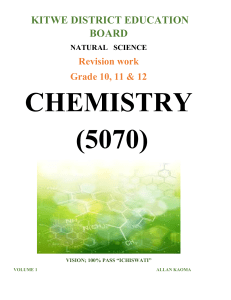 chemisrty 5070 revision kit