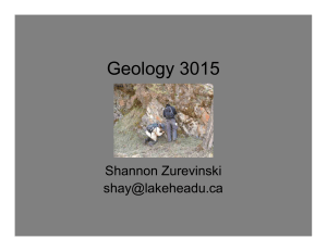 Geology 3015 Week 1 Notes